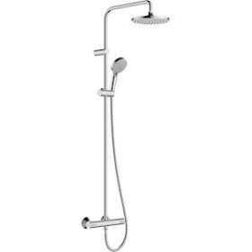 Showerpipe 200 1jet Vernis Blend avec thermostatique chromé|Hansgrohe-HA326276000