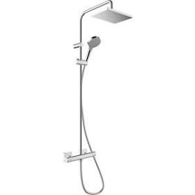 Showerpipe 230 1jet Vernis Shape avec thermostatique chromé|Hansgrohe-HA326286000