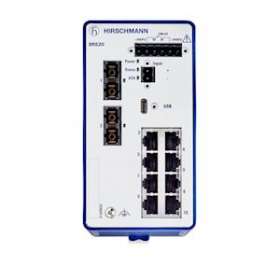 BRS20-8TX/2FX-SM, Switch Ethernet industriel RAIL DIN administrable|Hirschmann france-HIR942170006