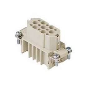 Insert femelle 15 pôles +T 10A 250V gabarit 49.16 technologie à sertir|Ilme-IL1CDF15