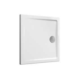 Cascade receveur ultra plat en céramique, 80 cm, carré, blanc haut brillance|Vitra France-GIR5761L003M0578