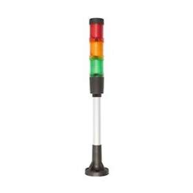 COLONNE LED BASE & 100mm Pole & Foot. 1m long lead|-MKMLED-MINI-FT100