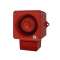 YL50/N50/R/RF/WR - COMBINE SIRENE/FLASH 230VCA ROUGE 5J 112dB IP66