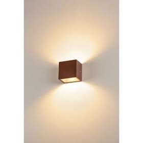 SITRA CUBE, applique extérieure, rouille, LED, 10W, 3000K, IP44|SLV-DC51002034