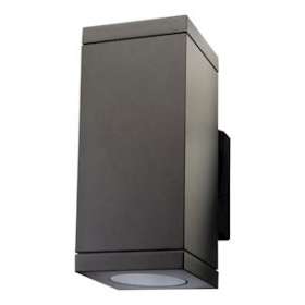 ECHO applique murale cubique graphite 2xGU10 classe II IP54|Sg lighting-NOL623682