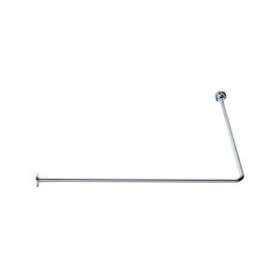 Porte-rideau d'angle 90DEG 1000 x 1000 mm, tube laiton chromé D 16 mm, 2 embase|Pellet asc-PT4004114