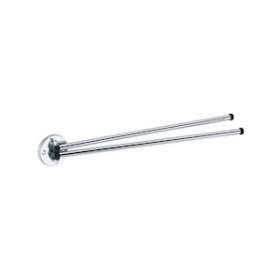 Porte-serviettes 2 barres mobiles 430 mm, tube acier chromé D 12 mm|Pellet asc-PT4821125