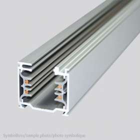 Rail 3 phases 3000mm carré aluminium anodisé LxlxH: 3000x36x33mm|Planlicht-AH4676003AL