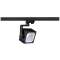 EURO CUBE, spot pour rail 3 allumages intérieur, 60DEG, noir, LED, 28,5W, 4000K