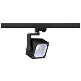 EURO CUBE, spot pour rail 3 allumages intérieur, 60DEG, noir, LED, 28,5W, 4000K|SLV-DC5152780