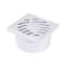 Siphonnette d.40/50 grille pvc 10x10 blanc