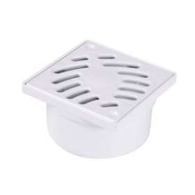 Siphonnette d.40/50 grille pvc 10x10 blanc|Nicoll-NCLSIHJ10