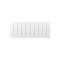 Radiateur Chaleur douce Bilbao 3 bas blanc 1000W