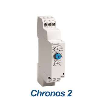 Chronos 2 Timer, Mxr1, Din Rail, 17.5Mm, 24-240 Vac, 1X8A, 0.1S - 100H|Crouzet-CRT88827185