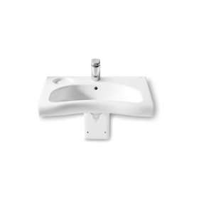 n-meridian lavabo pmr 700x460 avec fixations blanc|Roca france-ROAA32724H000