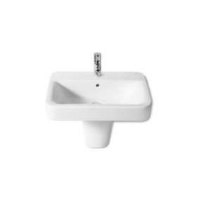 damam senso square lavabo 600 av.fixation blanc|Roca france-ROAA32751B000