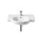 meridian-n lavabo plan 700 +fixations blanc