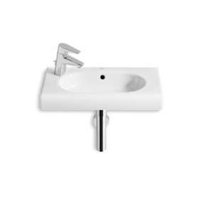 meridian-n lavabo compact 550x320 percé gauche blanc|Roca france-ROAA32724Z000