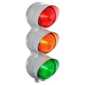 TLINE: feu de signalisation tricolore rouge/orange/vert IP66 120/240VAC|Sirena-ENA69789