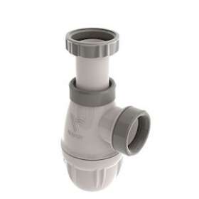 Siphon lavabo bi-matière-joint intégré, Connectic, réglable, sortie D32, NF|Valentin-VA261070000100