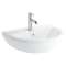 Integra lavabo rond, 55 cm, avec trou de robinet, sans trop-plein