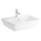 Integra lavabo carré, 65 cm, avec trou de robinet, sans trop-plein