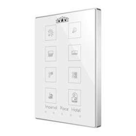 Interrupteur capacitif Touch-MyDesign de 8 boutons avec thermostat.|Zennio avance y tecnologia-ZNNZVI-TMDP8