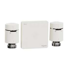 Wiser - kit vannes thermostatiques connectées passerelle Wifi + 2 têtes de vanne|Schneider Electric-SCHCCTFR6906