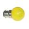 B22 - Lampe B22 LED SMD Jaune ø 45-47mm 230V