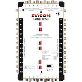 Commutateur universel 9 câbles 8 sat. + terrestre, 24 sorties|Evicom-EVCSCSC9224U