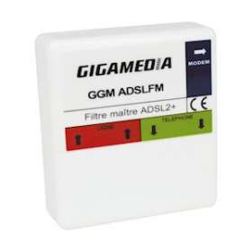 Filtre maître ADSL, ADSL 2+, VDSL et xDSL|Gigamedia-GGMADSLFM