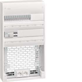 Coffret VDI 2 rangées 36 modules + platine Grade 3TV|Hager-HAGTN435