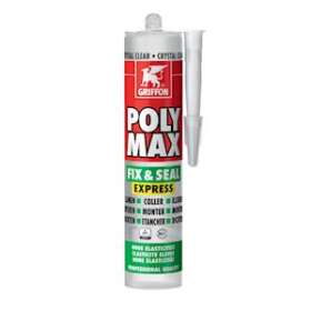 Poly Max Fix&Seal Express crystal - cartouche 300 G|Griffon france-GF26150452