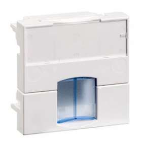 Actassi - support non-adaptable 45x45mm blanc polaire - volet bleu|Schneider Electric-SCHVDI88141P