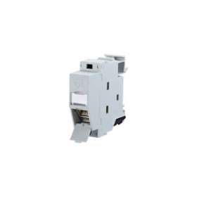 MODULE RJ45 C6A POUR SORTIE BASSE RAIL DIN 270|Metz Connect-BTE130B127003E