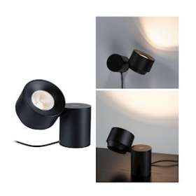 Puric Pane Lampe à poser LED W 3Stepdim Noir/Gris 230V Metal/Plastique|Paulmann-PUA79776