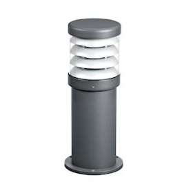 POLO - Borne Ext. IP65 IK07, graphite, E27 70W max., lampe non incl., haut.35cm|Aric-ARI3125