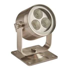 Projecteur LED universel haute puissante sur patère 7W, IP68, 3000K, en inox 316|Collingwood-SLHUL030BC