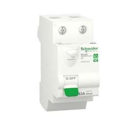 Resi9 XE - interrupteur différentiel - 2P - 63A - 30mA - Type AC - embrochable|Schneider Electric-SCHR9ERC263