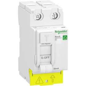 Resi9 - inter différentiel - 2P - 25A - 30mA - Type AC - peignable - alim bas|Schneider Electric-SCHR9PRC225