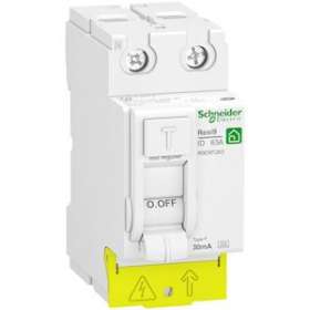 RESI9 - interrupteur différentiel - 2P - -63A - 30mA - Type Fsi - peignable|Schneider Electric-SCHR9PRF263