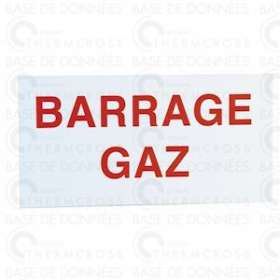 Étiquette rigide barrage gaz|Diff-VLL907052