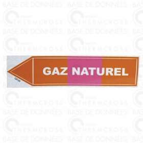 Étiquette souple adhésive gaz naturel|Diff-VLL907084