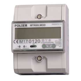 Compteur électrique modulaire tétra 80 A MODBUS simple tarif Certifié MID|Polier ingenierie-POIMTR80LMOD