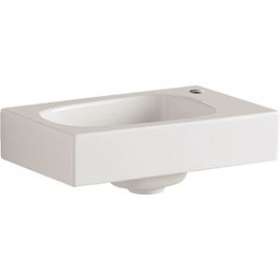 Lave-mains Geberit Citterio: 45x30cm Trou rob. dte. ss trop-plein Blc, KeraTect|Geberit-GBR500.541.01.1