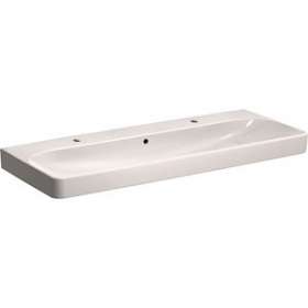 Lavabo Geberit Smyle Square, 120x48cm, Trou de rob.à gauche et à droite, Blc|Geberit-GBR500.253.01.1