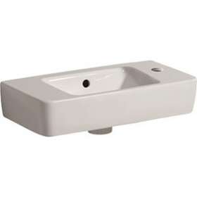 Lave-mains Geberit Renova Compact: 50x25cm, Trou rob. droite, Blc|Geberit-GBR276150000