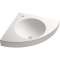 Lavabo d'angle Geberit Publica Sardane, cuve ronde