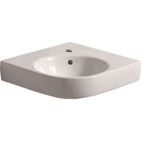 Lavabo d'angle Geberit Renova Compact, 69.5x61.5cm, avc trop-plein, Blc|Geberit-GBR226150000