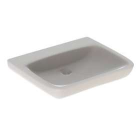 Lavabo Geberit Renova Comfort, adapté PMR, 65x55cm, ss trou rob., ss trop-plein|Geberit-GBR500.914.00.1